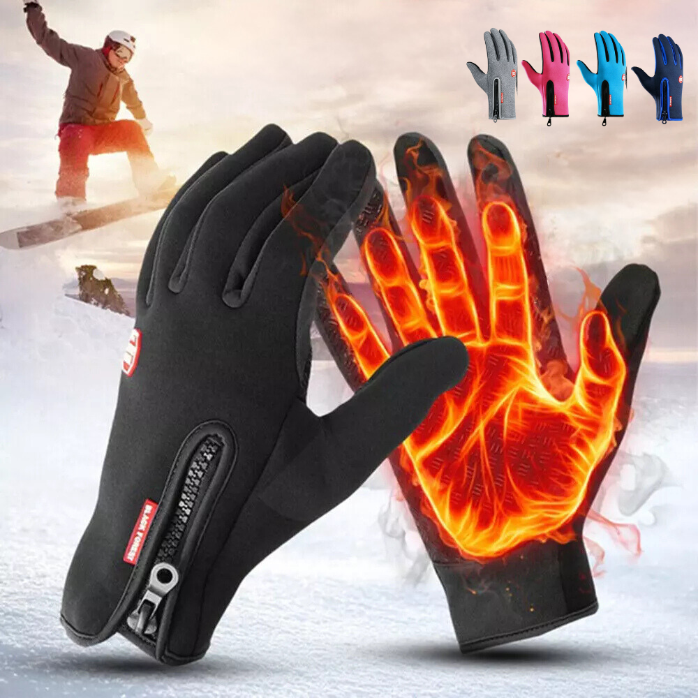 Winter Gloves for Skiing, Cycling, and Motorcycling – Waterproof Touchscreen, Thermal Insulation, Windproof, Non-Slip Grip for Men and Women