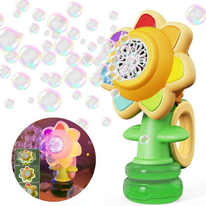 Portable Bubble Blaster with Colorful Light Display