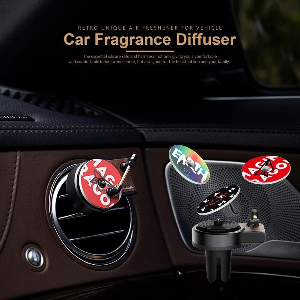 Retro Vinyl Phonograph Air Freshener for Car - Essential Oil Diffuser