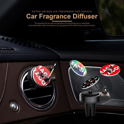 Retro Vinyl Phonograph Air Freshener for Car - Essential Oil Diffuser