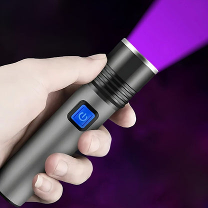 Rechargeable UV Detection Light with Adjustable Beam and Modes