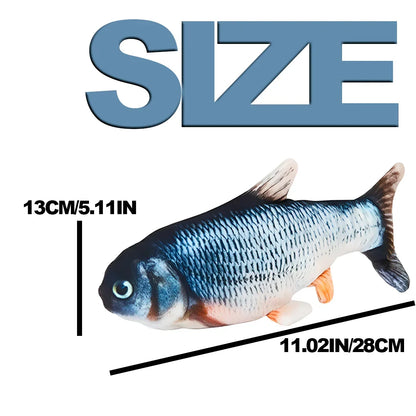 Interactive Motion Sensor Fish Toy for Cats and Dogs - USB Rechargeable Kicker for Indoor/Outdoor Fun