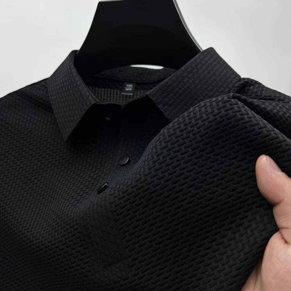 Men's Tailored Polo Shirt - Soft Cotton Blend for Everyday Style