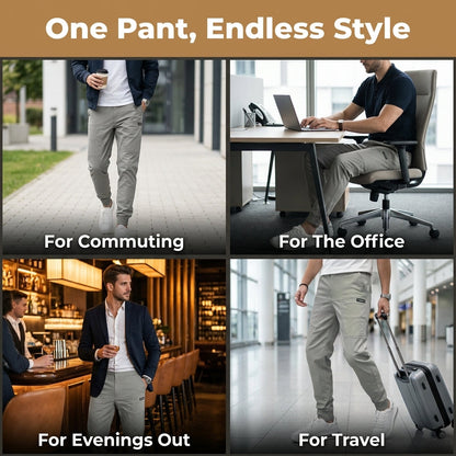 Flexible Fit Cargo Jeans with Six Functional Pockets