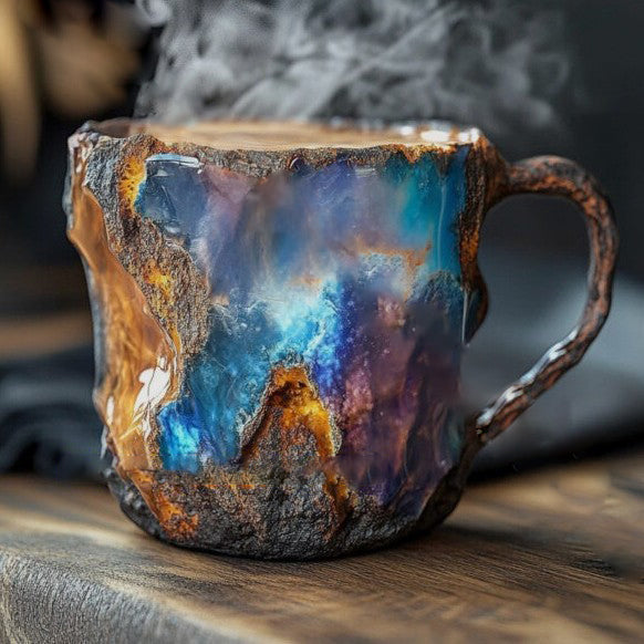 Microwave-Safe Coffee Cup with Textured Insulation