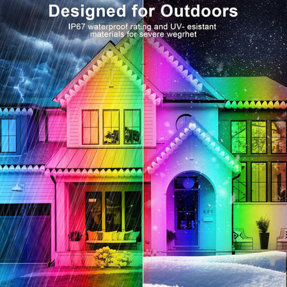 All-Season LED Outdoor Lighting System with App Control