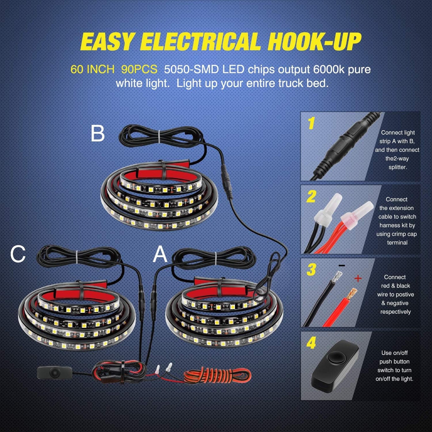 Illuminate Your Truck Bed with Powerful 3900 Lumen LED Strips
