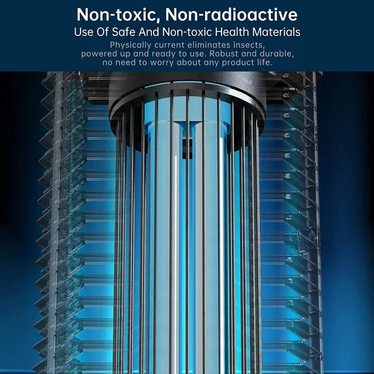High-Voltage Insect Eliminator with UVA Attraction