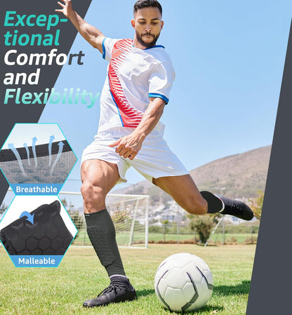 Ultimate Calf Shields with Shock-Absorbing Padding and Grip Technology