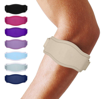 Customizable Elbow Support Brace with Triple Strap System