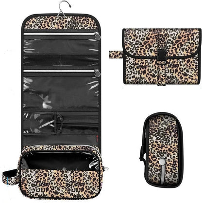 Versatile Makeup Storage Pouch with Clear Panel and Sturdy Hook