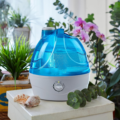 SerenityMist Ultrasonic Humidifier with 360° Adjustability and Auto Shutoff, 2.2L Capacity