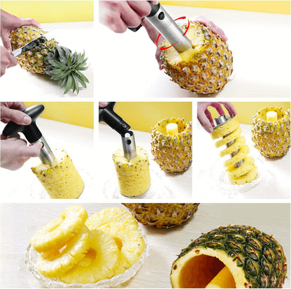 Effortless Pineapple Slicer with Easy-Detach Handle