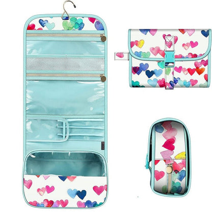 Versatile Makeup Storage Pouch with Clear Panel and Sturdy Hook