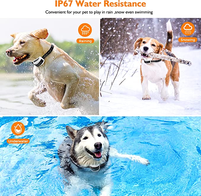 Adjustable Wireless Pet Containment System with Collar for Dogs