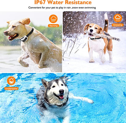 Adjustable Wireless Pet Containment System with Collar for Dogs