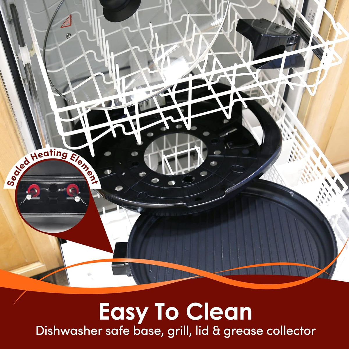 Versatile Indoor Electric Grill with Nonstick 14-Inch Plate