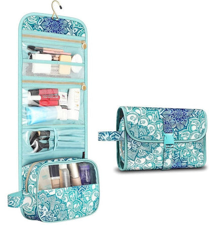 Versatile Makeup Storage Pouch with Clear Panel and Sturdy Hook