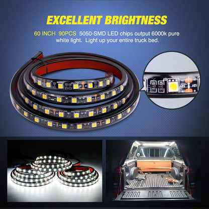 Illuminate Your Truck Bed with Powerful 3900 Lumen LED Strips