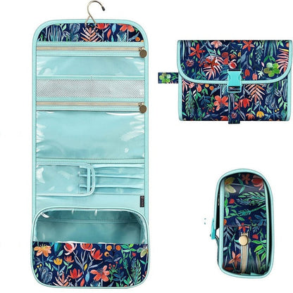 Versatile Makeup Storage Pouch with Clear Panel and Sturdy Hook