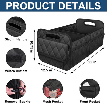 SmartFold Car Cargo Organizer with Customizable Sections
