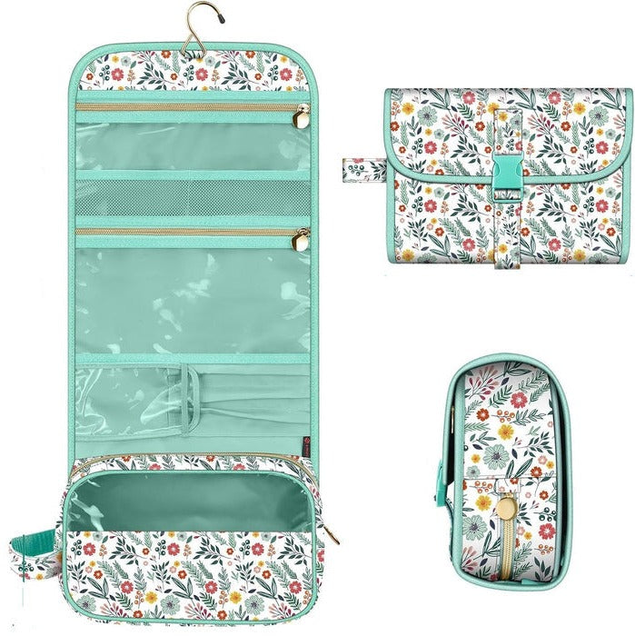 Versatile Makeup Storage Pouch with Clear Panel and Sturdy Hook