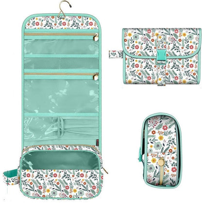 Versatile Makeup Storage Pouch with Clear Panel and Sturdy Hook