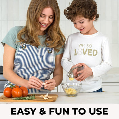 Effortless Garlic Crusher with 37 Precision Openings and Comfort Grip
