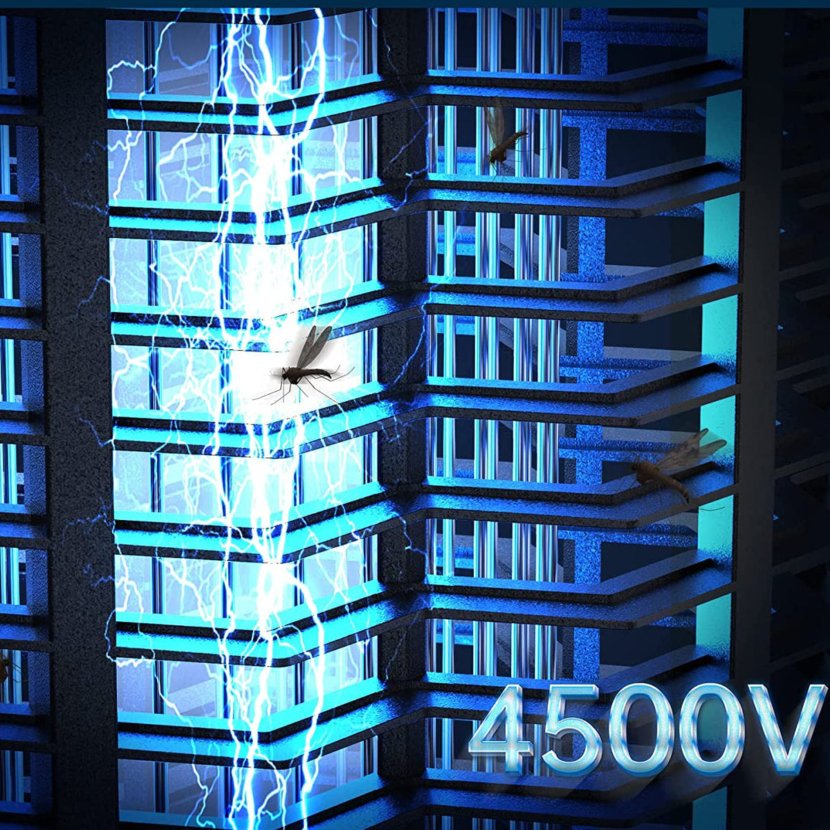 Steel Grid Insect Trap with Ultraviolet Bug Zapper