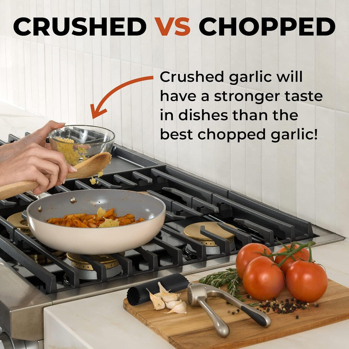 Effortless Garlic Crusher with 37 Precision Openings and Comfort Grip