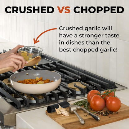 Effortless Garlic Crusher with 37 Precision Openings and Comfort Grip