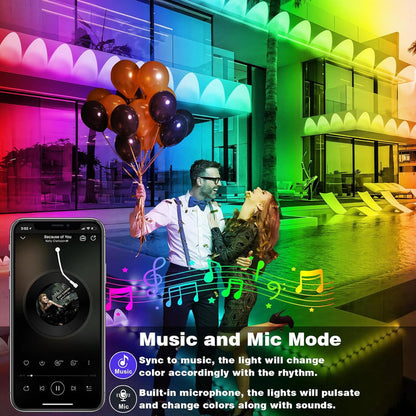 All-Season LED Outdoor Lighting System with App Control