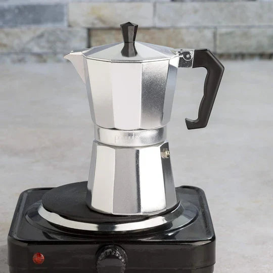Elegant Stovetop Espresso Maker for Authentic Coffee Moments