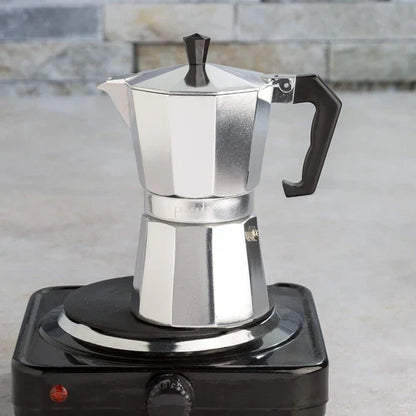 Elegant Stovetop Espresso Maker for Authentic Coffee Moments