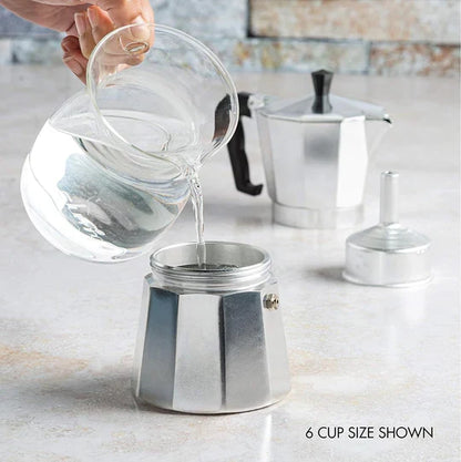 Elegant Stovetop Espresso Maker for Authentic Coffee Moments