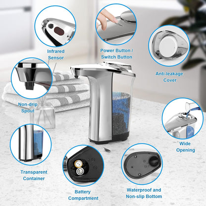 Smart Motion-Activated Soap Dispenser with Adjustable Settings