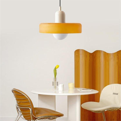 Two-Tone Pendant Light in Coastal Transitional Design