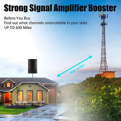 High-Performance 4K Indoor TV Antenna with Extended Range