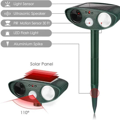Solar-Powered Ultrasonic Pest Defense for Your Garden