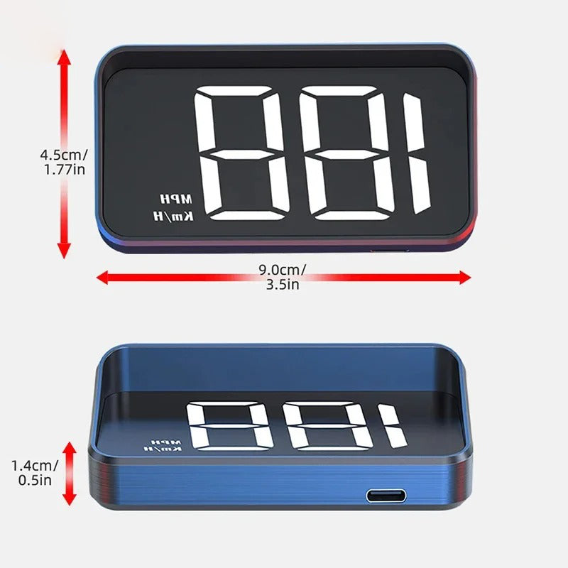 DashMate Speed Tracker with LED Windshield Display