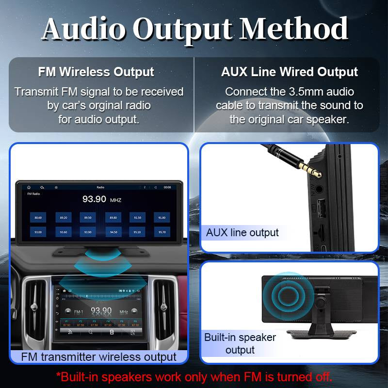 10.26-Inch Smart Car Audio System with Wireless Connectivity