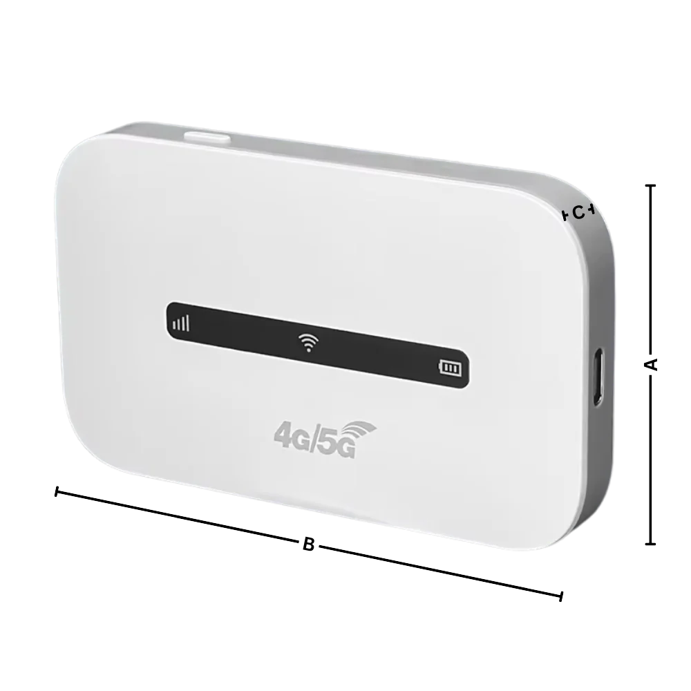 Travel-Ready WiFi Hub with 8-Hour Battery Life and Global Connectivity