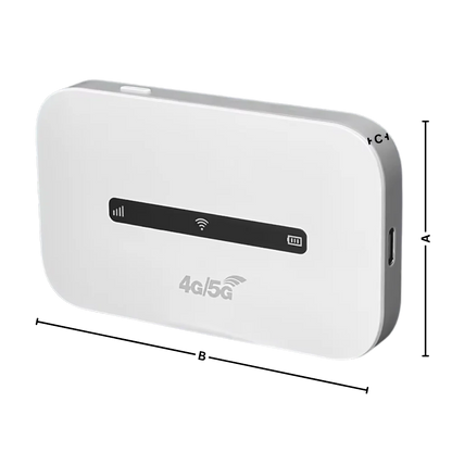 Travel-Ready WiFi Hub with 8-Hour Battery Life and Global Connectivity