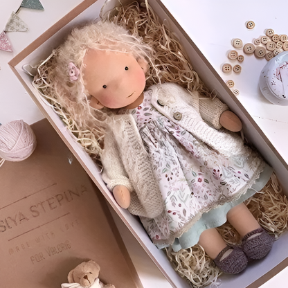 Cherished Companion Doll with Soft Cotton and Wool Fill