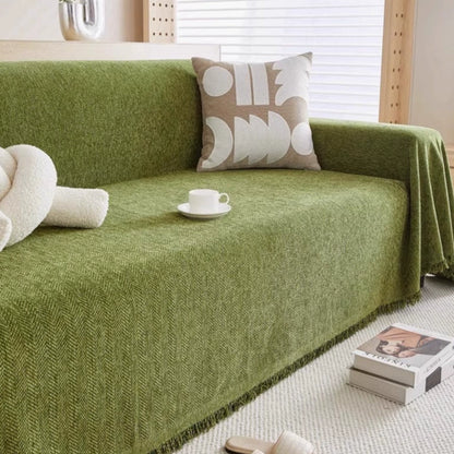 Simple Design Sofa Slipcover with Textured Fabric
