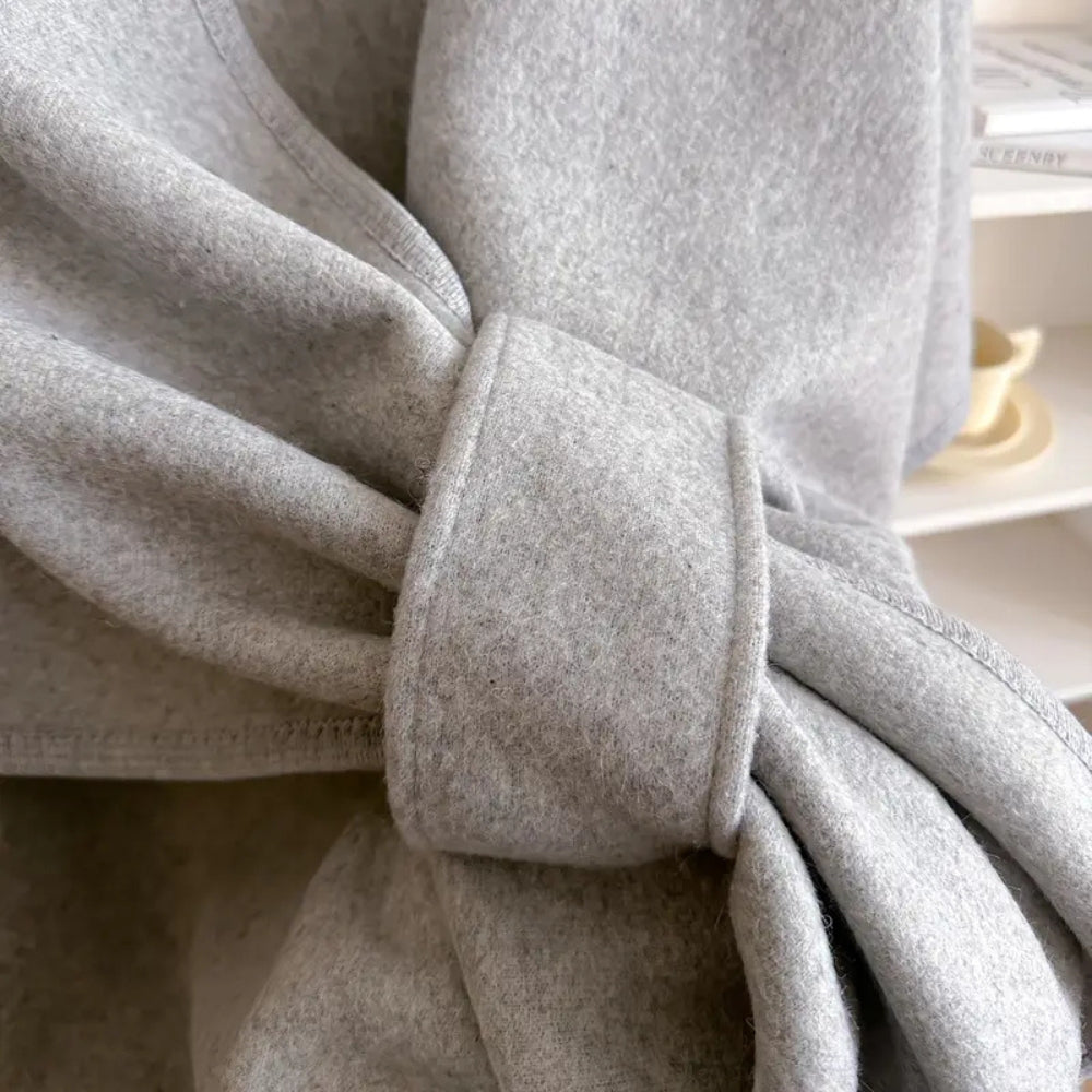 Cozy Knit Shawl Poncho Jacket