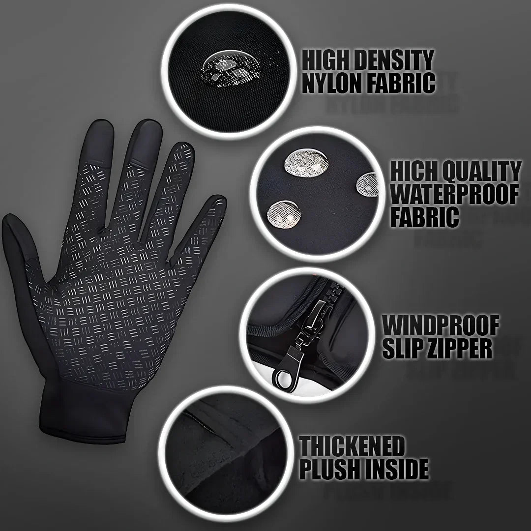 Touchscreen Ski Gloves for Cold Weather - Waterproof & Windproof, S-XL