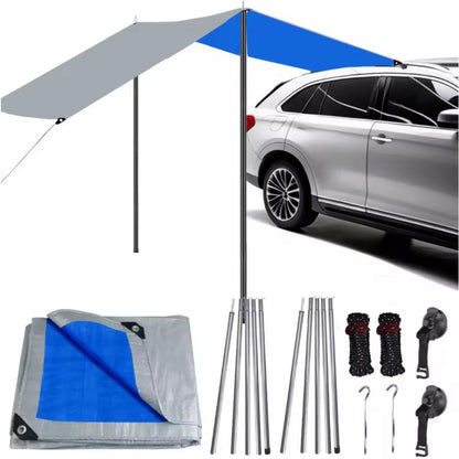 Pull-Out Waterproof Awning Kit for SUVs, Trucks, and Vans – 2x3M, 2.7x4M, 3x3M Canopy Sunshade and Rain Shelter