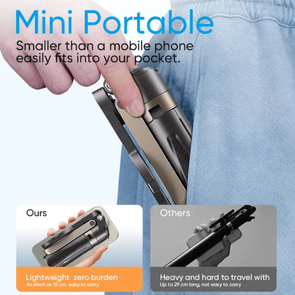 Versatile Selfie Stick with Wireless Remote and Tripod Stand