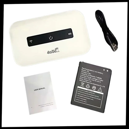 Travel-Ready WiFi Hub with 8-Hour Battery Life and Global Connectivity